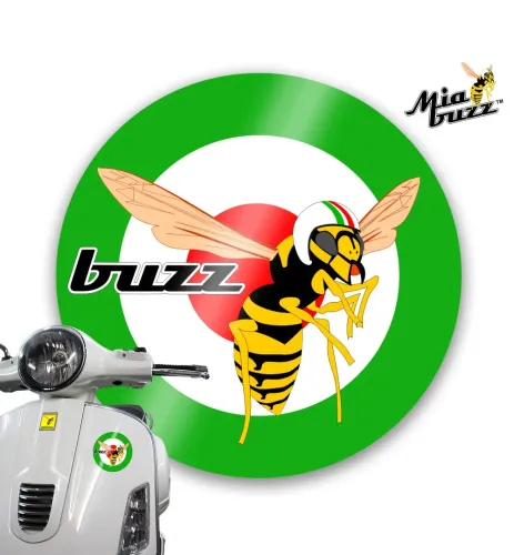 Buzz Wasp 100 mm Italian Target green Decal Badge